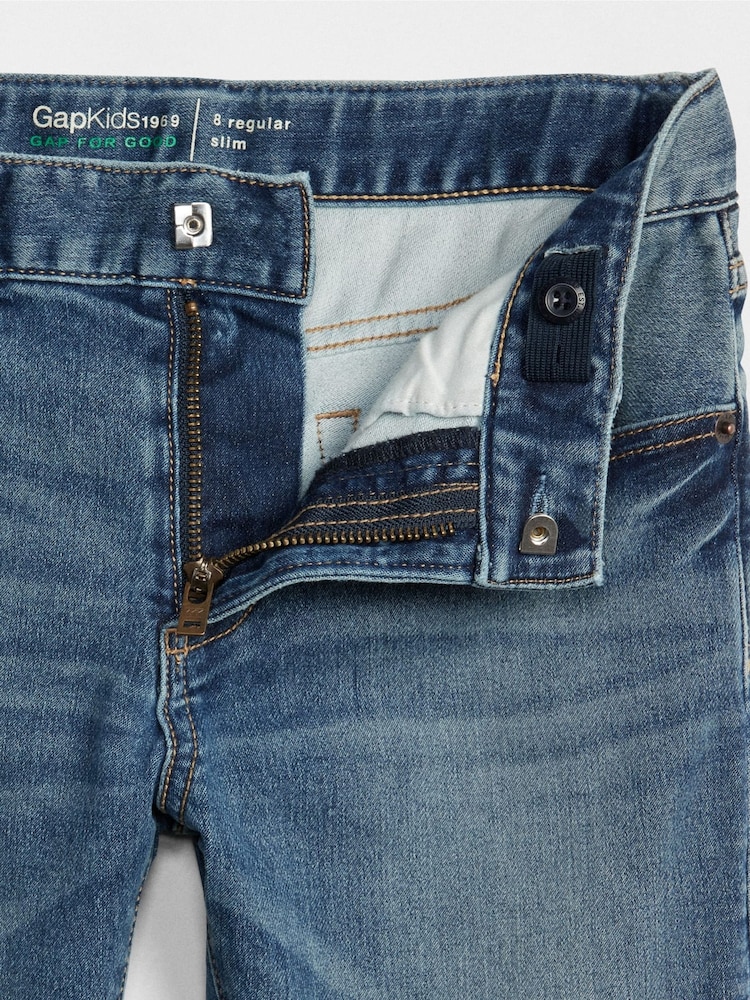Gap Light Wash Blue Slim Fit Stretch Jeans (4-16yrs) - Image 4 of 4