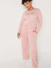 Victoria's Secret PINK Pink Fleece Heritage Jogger - Image 3 of 4