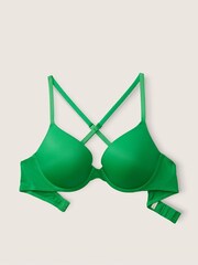 Victoria's Secret PINK Happy Camper Green Wear Everywhere Smooth Push Up T-Shirt Bra - Image 4 of 5