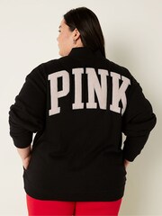 Victoria's Secret PINK Black Varsity Jacket - Image 1 of 3
