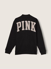 Victoria's Secret PINK Black Varsity Jacket - Image 3 of 3