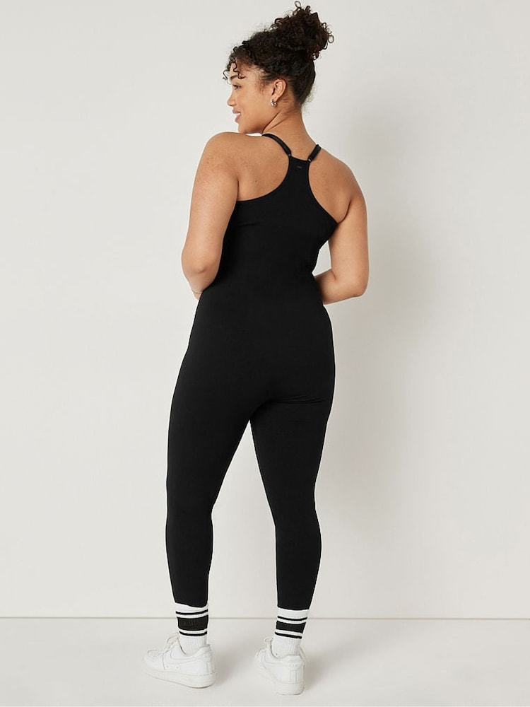 Victoria's Secret PINK Pure Black Workout Jumpsuit - Image 2 of 4