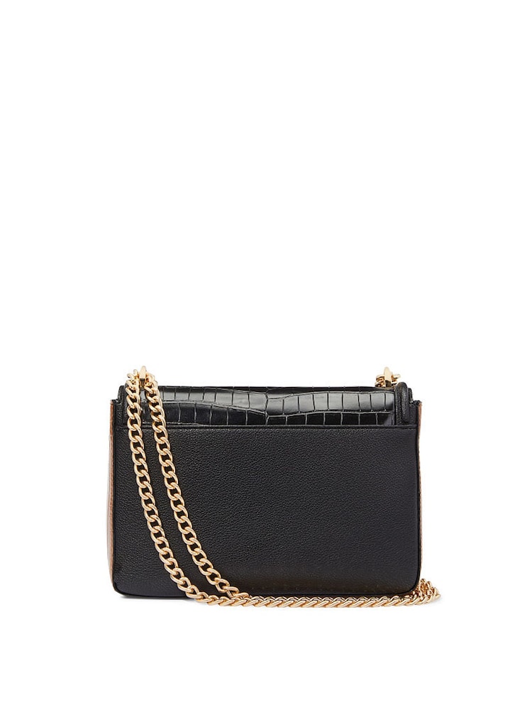 Victoria's Secret Croc Colorblock The Victoria Medium Shoulder Bag - Image 2 of 2 Victoria's Secret Croc Colorblock The Victoria Medium Shoulder Bag - Image 2 of 2