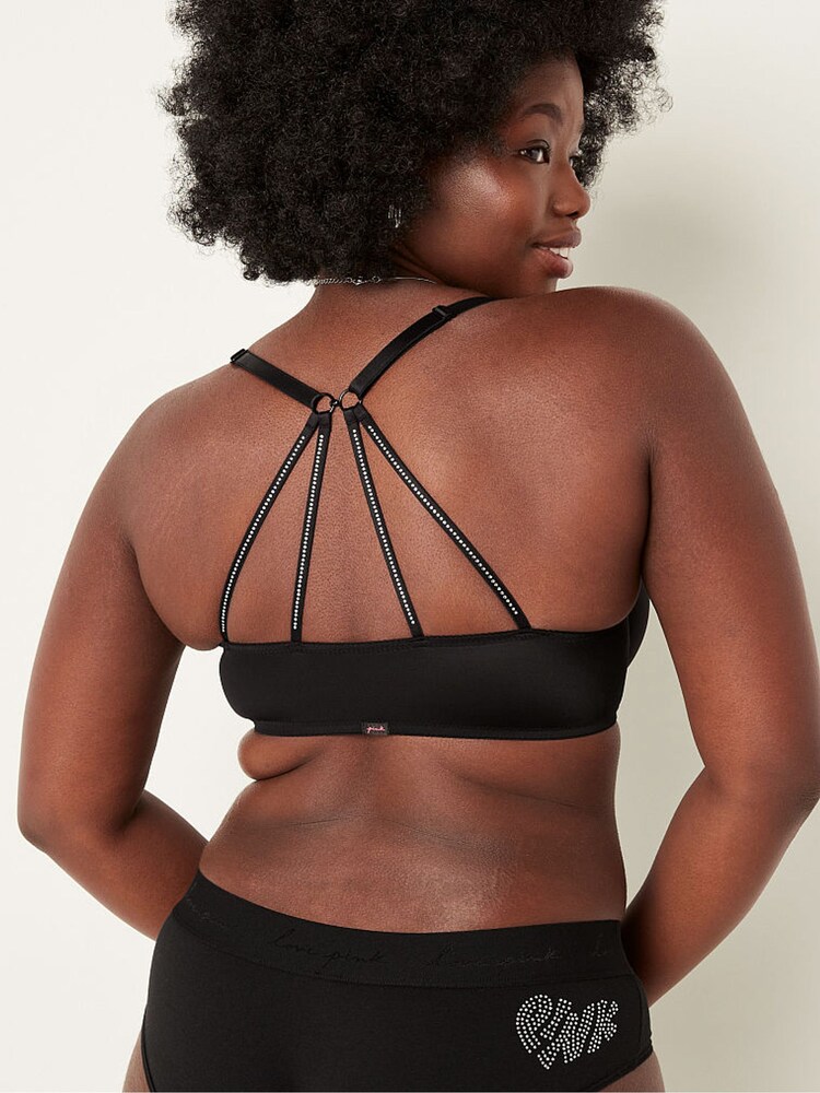 Victoria's Secret PINK Pure Black Push Up Bra - Image 2 of 4