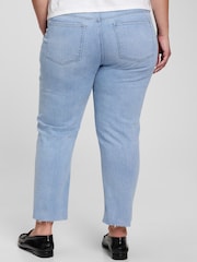 Gap Light Wash Blue Mid Rise Girlfriend Jeans - Image 2 of 5