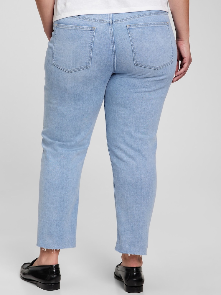 Gap Light Wash Blue Mid Rise Girlfriend Jeans - Image 2 of 5 Gap Light Wash Blue Mid Rise Girlfriend Jeans - Image 2 of 5