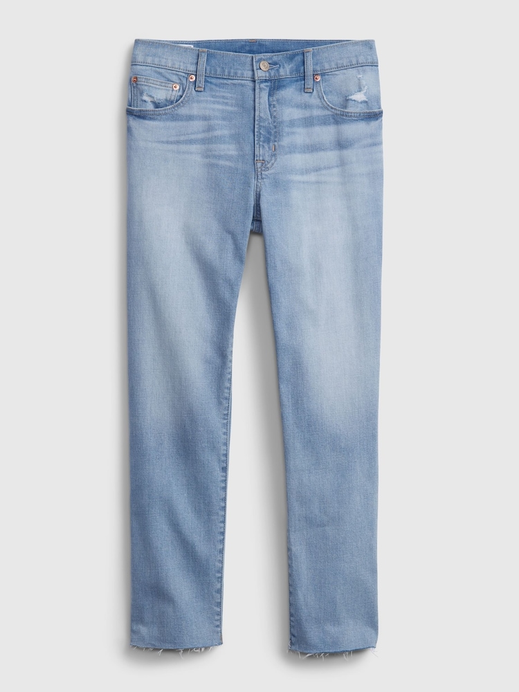 Gap Light Wash Blue Mid Rise Girlfriend Jeans - Image 5 of 5 Gap Light Wash Blue Mid Rise Girlfriend Jeans - Image 5 of 5