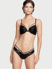 Victoria's Secret Black Strappy Open Brazilian Knickers - Image 1 of 4
