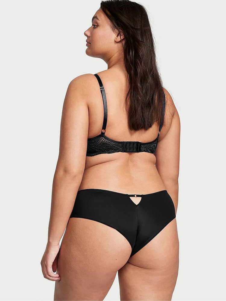 Victoria's Secret Black Lace Trim Cheeky Knickers - Image 2 of 3