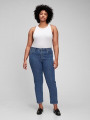 Gap Blue High Waisted Cheeky Straight Jeans - Image 4 of 6