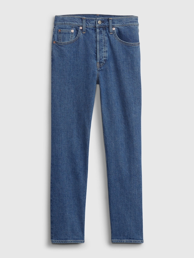 Gap Blue High Waisted Cheeky Straight Jeans - Image 6 of 6
