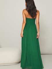 Gozdno zelena - Lipsy družica Bella Multiway Bandeau Bridesmaid Obleka - Slika 2 iz 3
