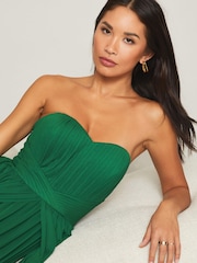 Gozdno zelena - Lipsy družica Bella Multiway Bandeau Bridesmaid Obleka - Slika 3 iz 3