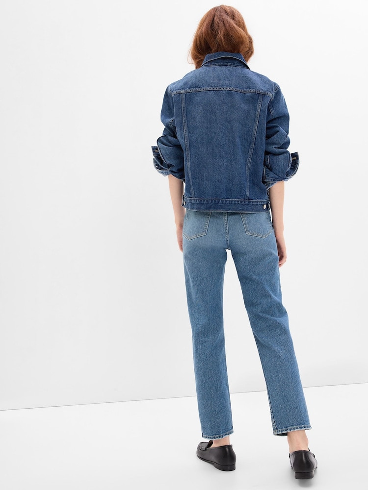 Hellblaue Waschung - Gap Cheeky-Straight-Jeans mit hohem Bund - Bild 2 von 10 Hellblaue Waschung - Gap Cheeky-Straight-Jeans mit hohem Bund - Bild 2 von 10