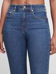 Gap Medium Blue High Rise Classic Straight Jeans - Image 3 of 3