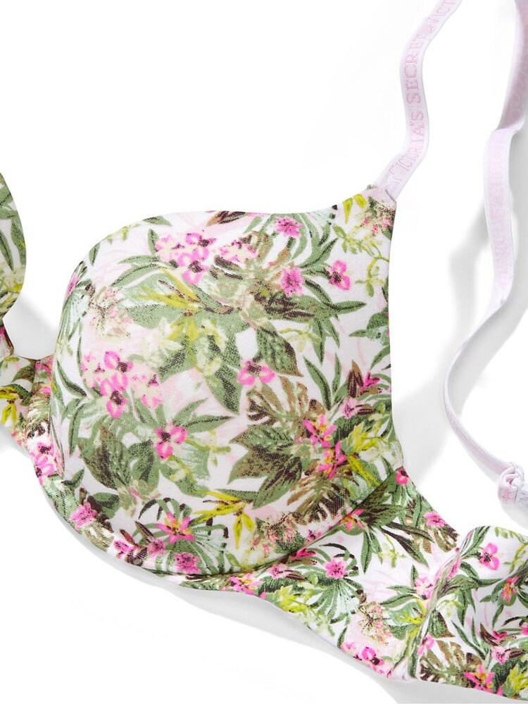 Victoria's Secret White Lush Palms PushUp Perfect Shape Bra - Image 4 of 4