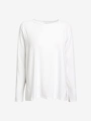 Gap White Maternity Breathable Long Sleeve Crew Neck T-Shirt - Image 2 of 2