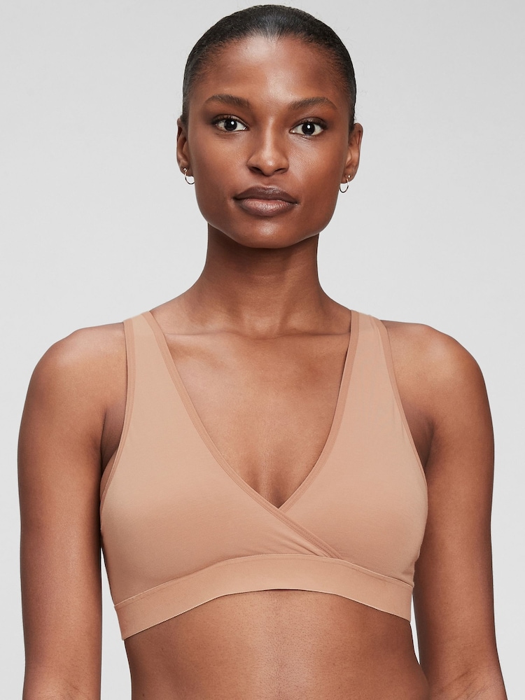 Gap Beige Maternity Nursing Lounge Bralette - Image 1 of 4