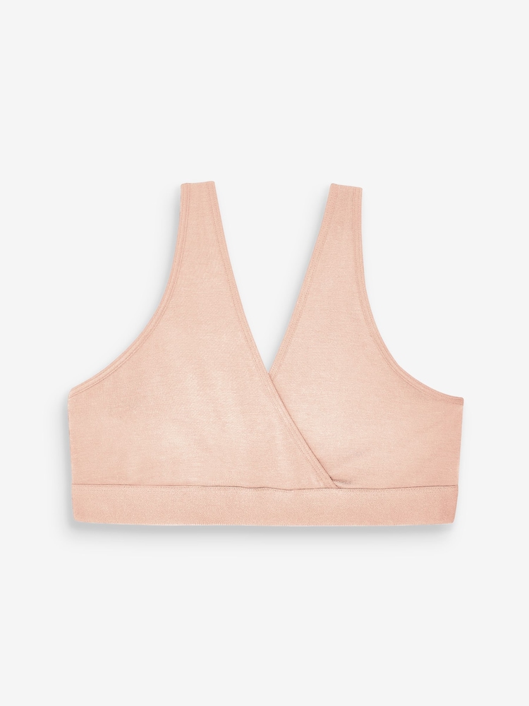 Gap Pink Maternity Nursing Lounge Bralette - Image 4 of 4