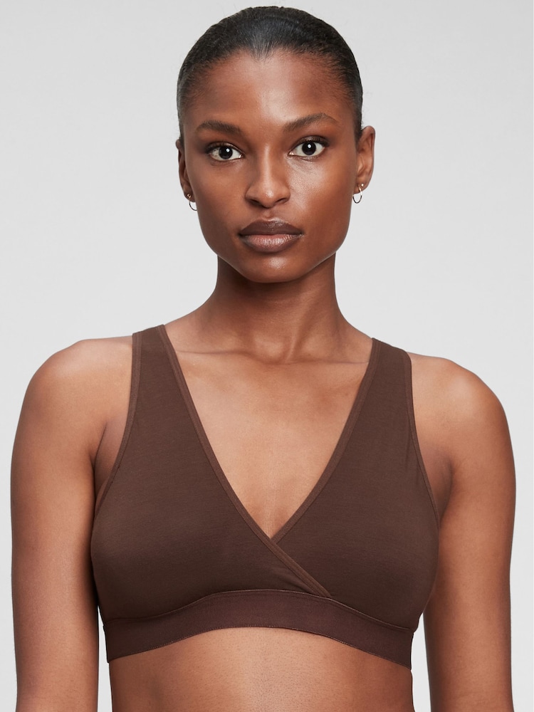 Gap Brown Maternity Nursing Lounge Bralette - Image 2 of 2