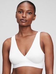 Gap White Maternity Nursing Lounge Bralette - Image 1 of 4
