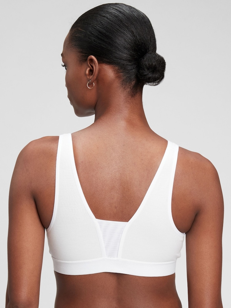 Gap White Maternity Nursing Lounge Bralette - Image 2 of 4