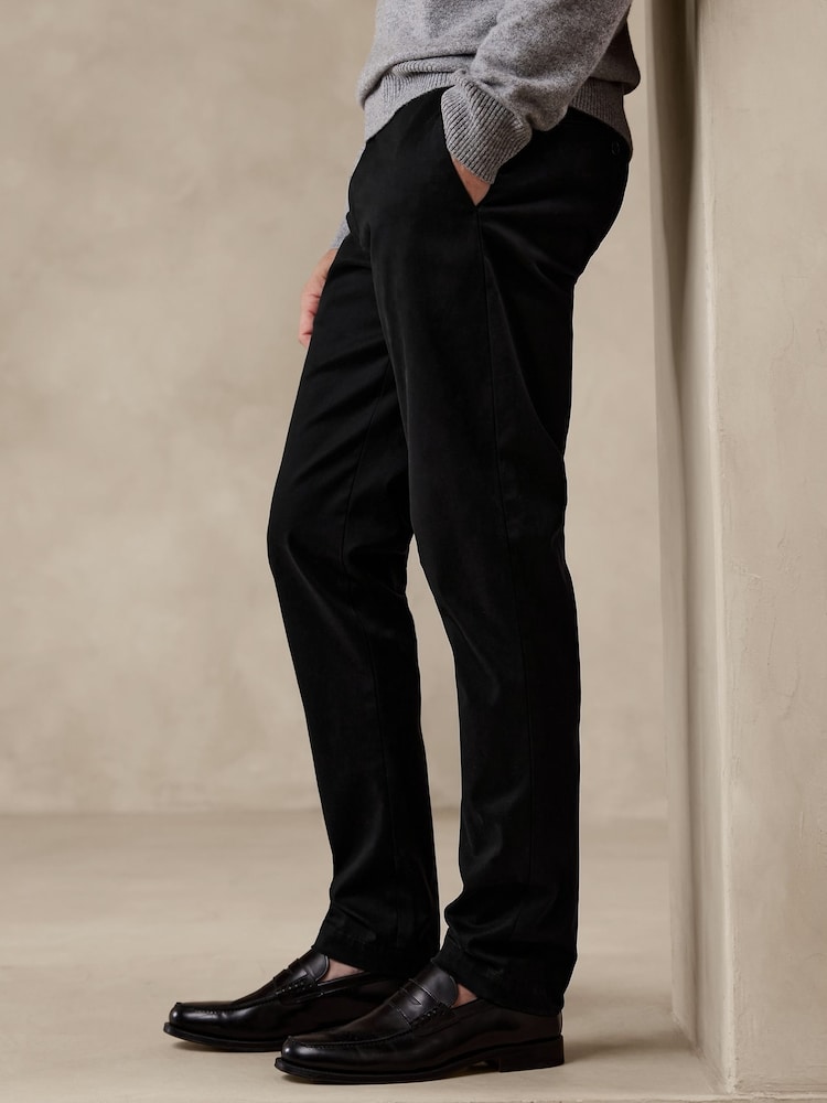 Banana Republic Black Athletic Tapered Fit Chinos - Image 2 of 3 Banana Republic Black Athletic Tapered Fit Chinos - Image 2 of 3