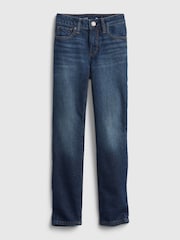 Gap Dark Wash Blue Mid Rise Stretch Girlfriend Jeans (4-16yrs) - Image 8 of 11