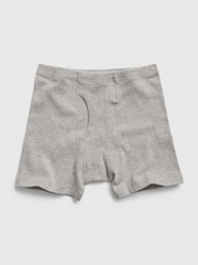 Gap Grey/White Kids Organic Cotton 4 Pack Boxer Briefs (4-13yrs) - Image 2 of 2