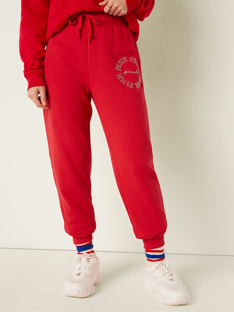 Victoria's Secret PINK Red Pepper Fleece Lounge Jogger - Image 1 of 3