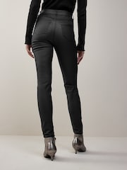 NOISY MAY Black Coated High Waisted Skinny Jean - Image 2 of 5