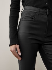NOISY MAY Black Coated High Waisted Skinny Jean - Image 3 of 5