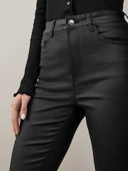 NOISY MAY Black Coated High Waisted Skinny Jean - Image 4 of 5