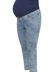 Yours Curve Blue Maternity Mom Jean - Image 4 of 4