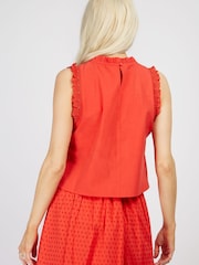 Little Mistress Red Frill Top - Image 3 of 5