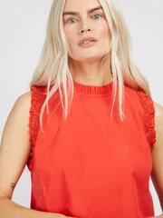Little Mistress Red Frill Top - Image 4 of 5