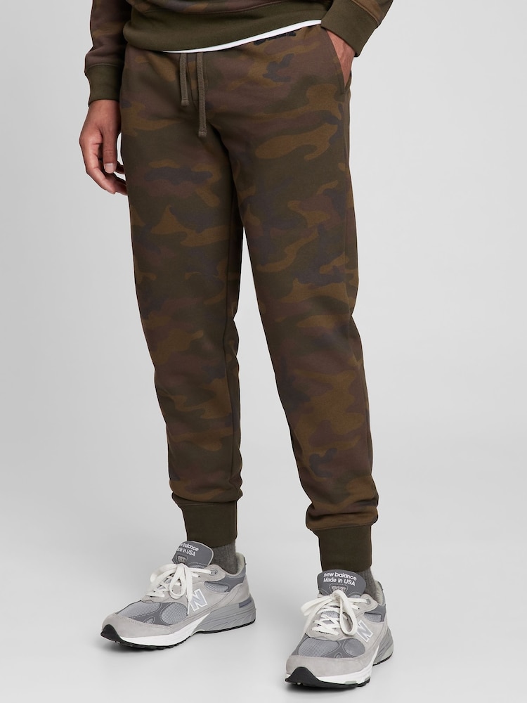 Gap Brown Camo Logo Fleece Joggers - Image 1 of 1