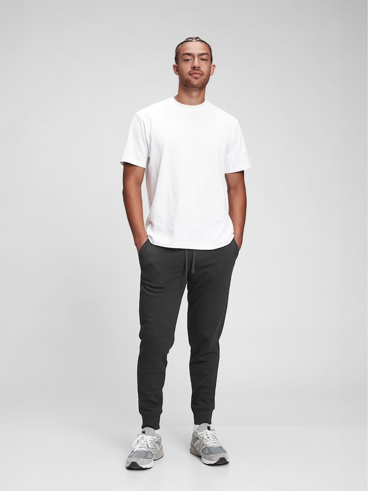 Gap Black Logo Fleece-Lined Slim Fit Joggers - Image 2 of 5