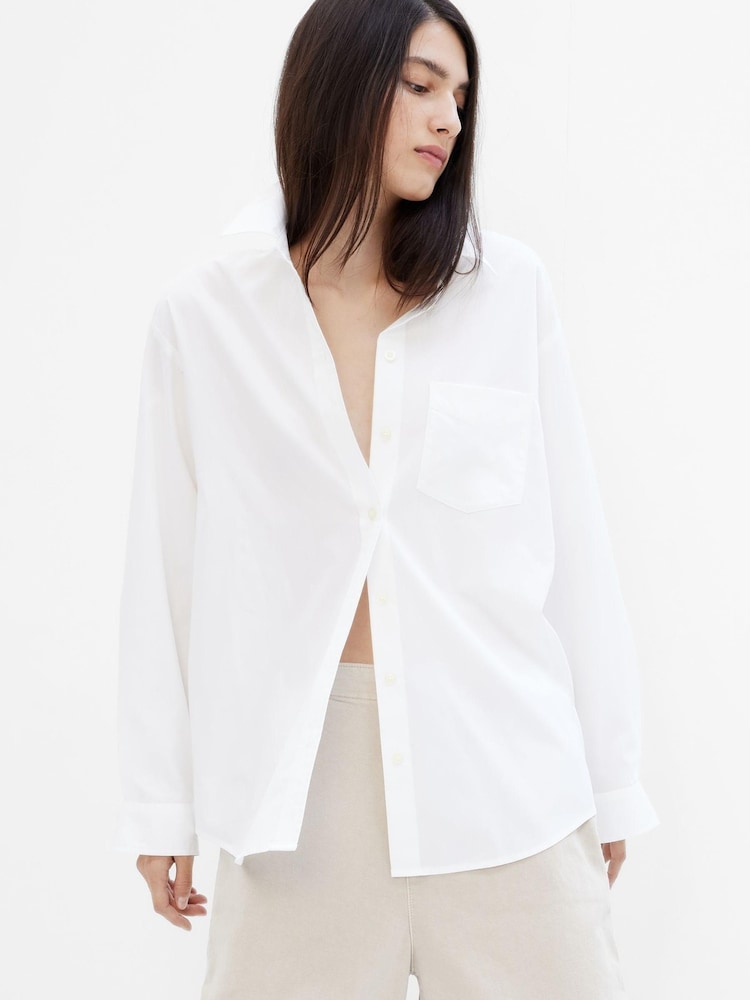 Gap White Poplin Big Shirt - Image 1 of 1
