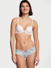 Victoria's Secret Ballad Blue Floral Toile Lace Trim Hipster Knickers - Image 1 of 4