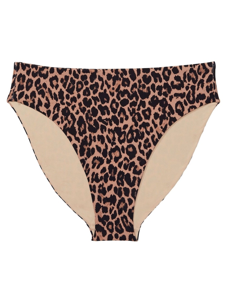 Victoria's Secret Brown Leopard Print High Waisted Bikini Bottom - Image 4 of 4