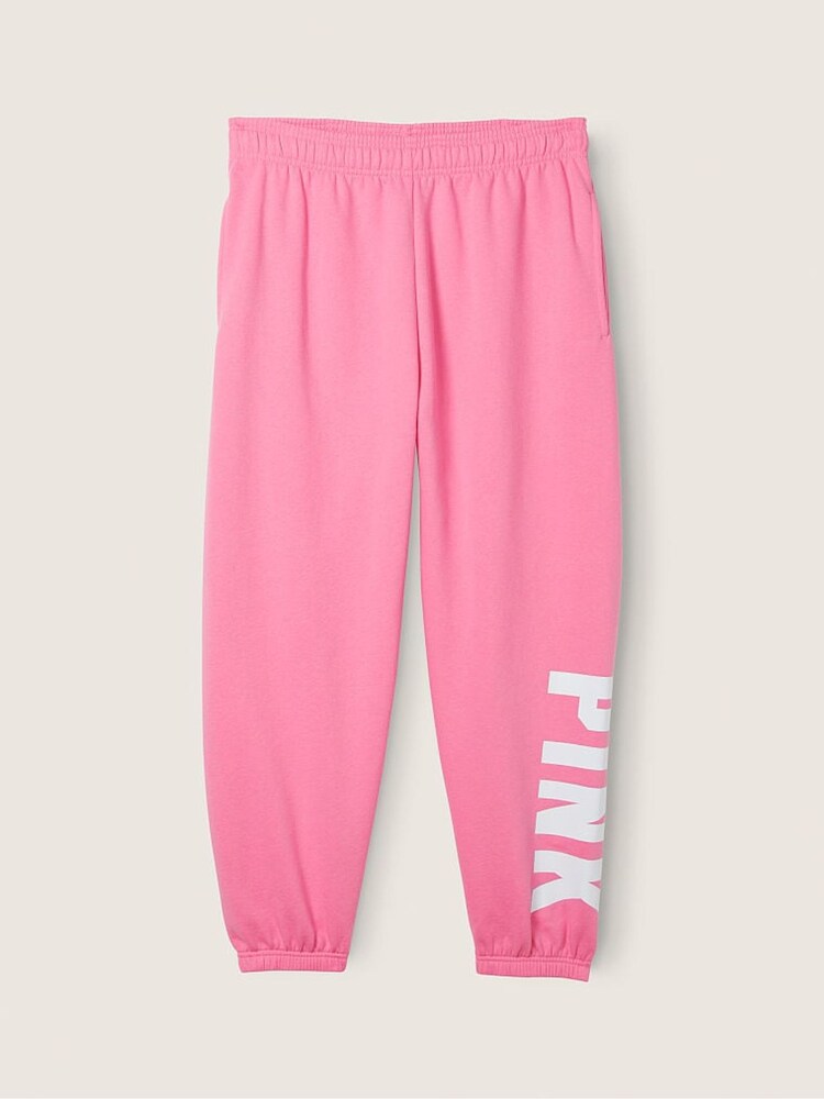 Victoria's Secret PINK Dreamy Pink Sans Logo Fleece Baggy Campus Jogger - Image 4 of 4