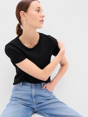 Gap Black Vintage Crew Neck Short Sleeve T-Shirt - Image 3 of 7