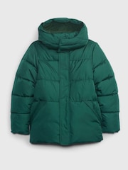 Gap Green Water Resistant Cold Control Quilted Puffer Coat - Image 1 of 1