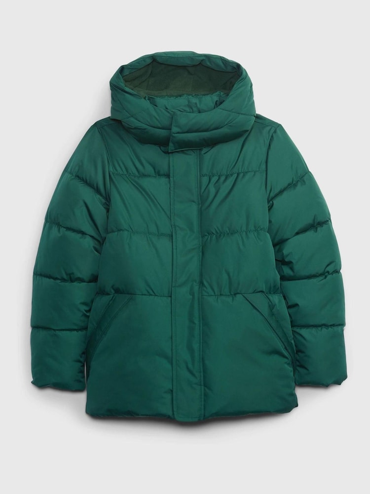 Gap Green Water Resistant Cold Control Quilted Puffer Coat - Image 1 of 1