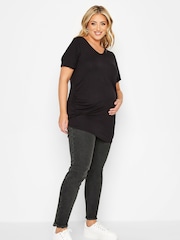 Yours Curve Black Maternity Push Up AVA Jean - Image 2 of 4