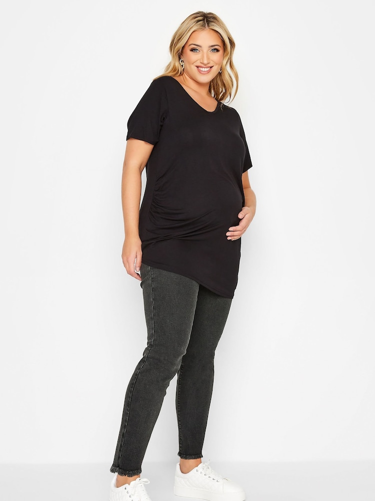 Yours Curve Black Maternity Push Up AVA Jean - Image 2 of 4