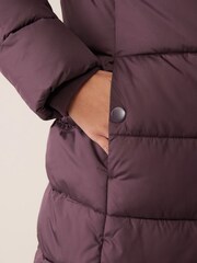Gap Purple Long Puffer Coat - Image 4 of 5