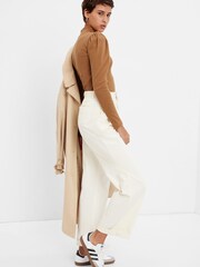 Gap Brown Rib Turtleneck Jumper - Image 1 of 1