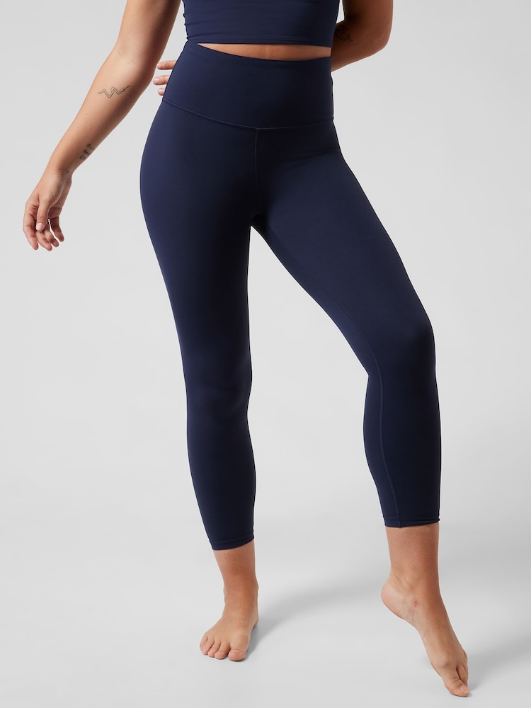 Athleta Blue 7/8 Length Elation Ultra High Waisted Leggings - Image 1 of 2